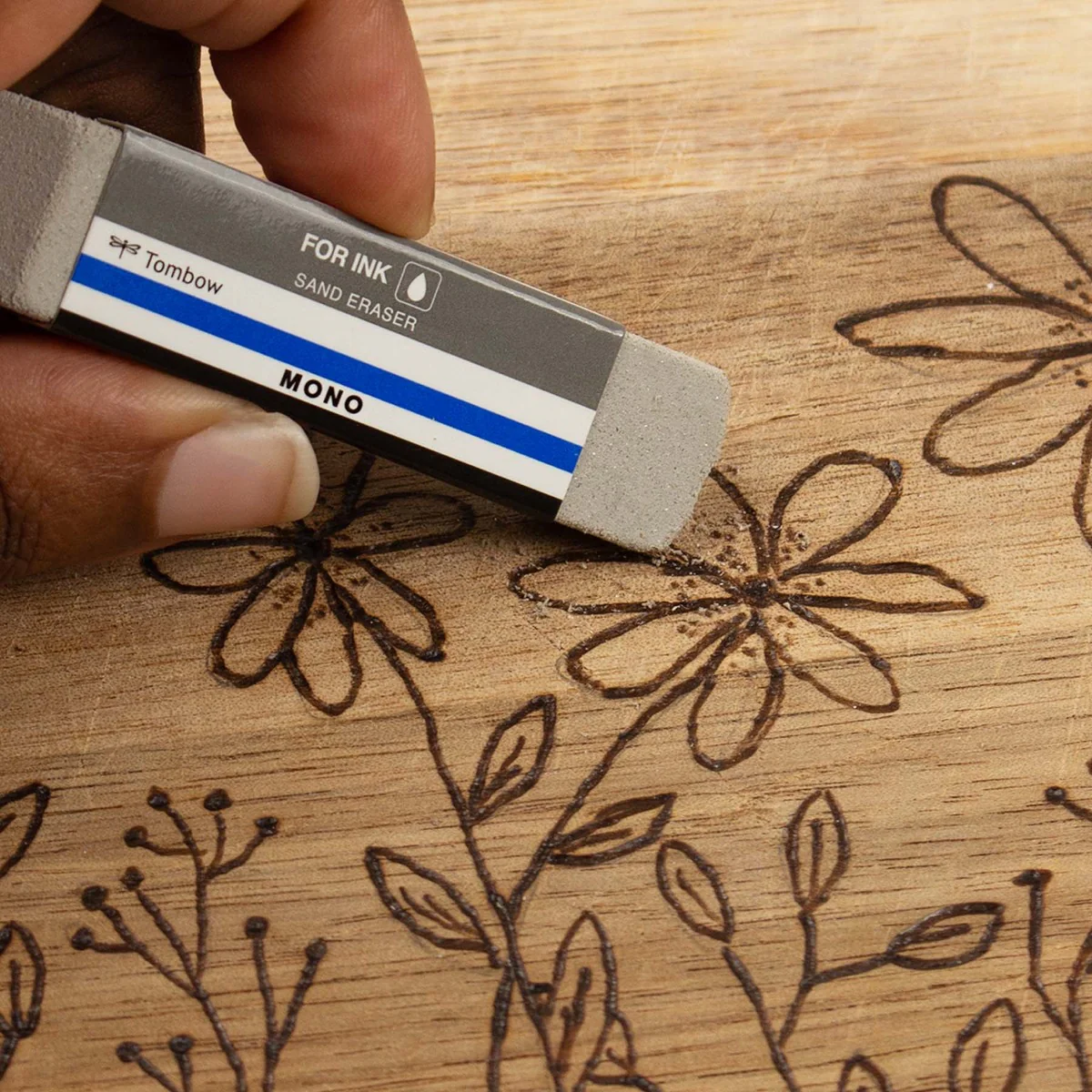 MONO Sand Colored Pencil Eraser 2pk - Image 6