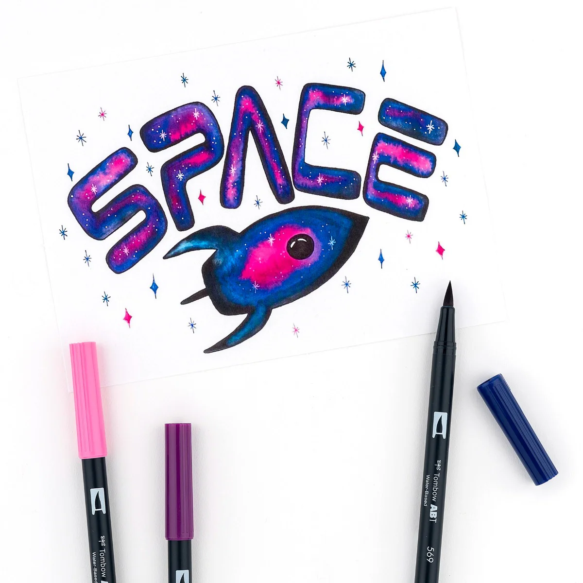 Dual Brush Pen Art Markers, Galaxy, 10-Pack - Image 9