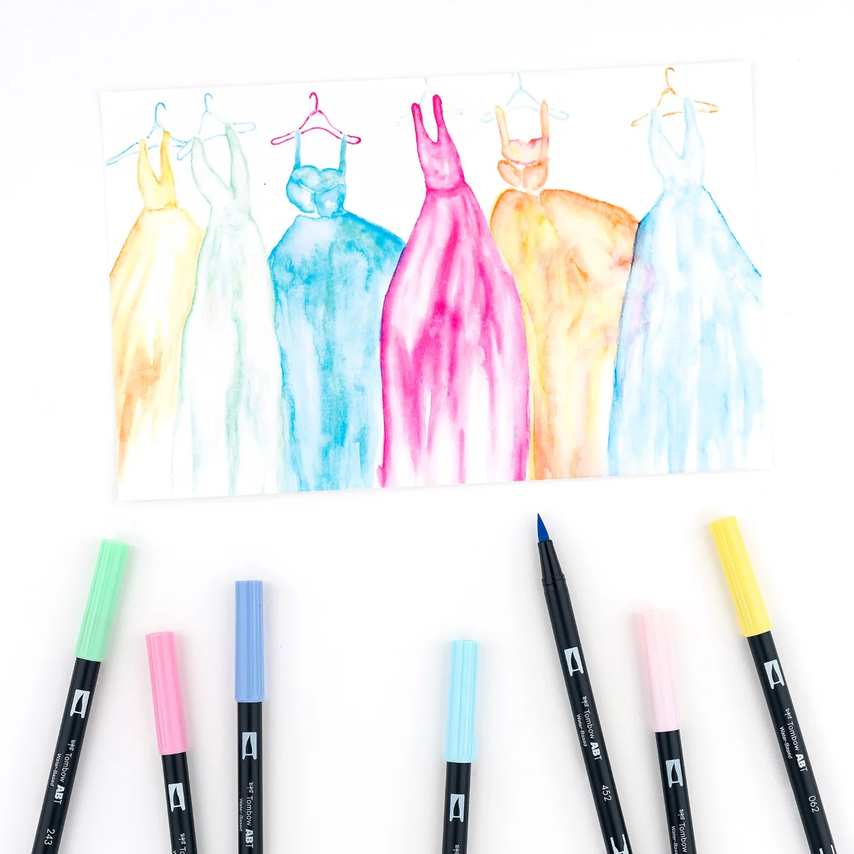 Dual Brush Pen Art Markers, Pastel, 10-Pack - Image 7