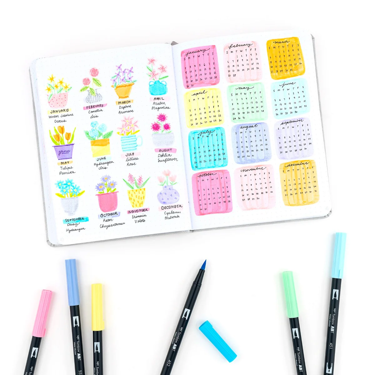 Dual Brush Pen Art Markers, Pastel, 10-Pack - Image 9