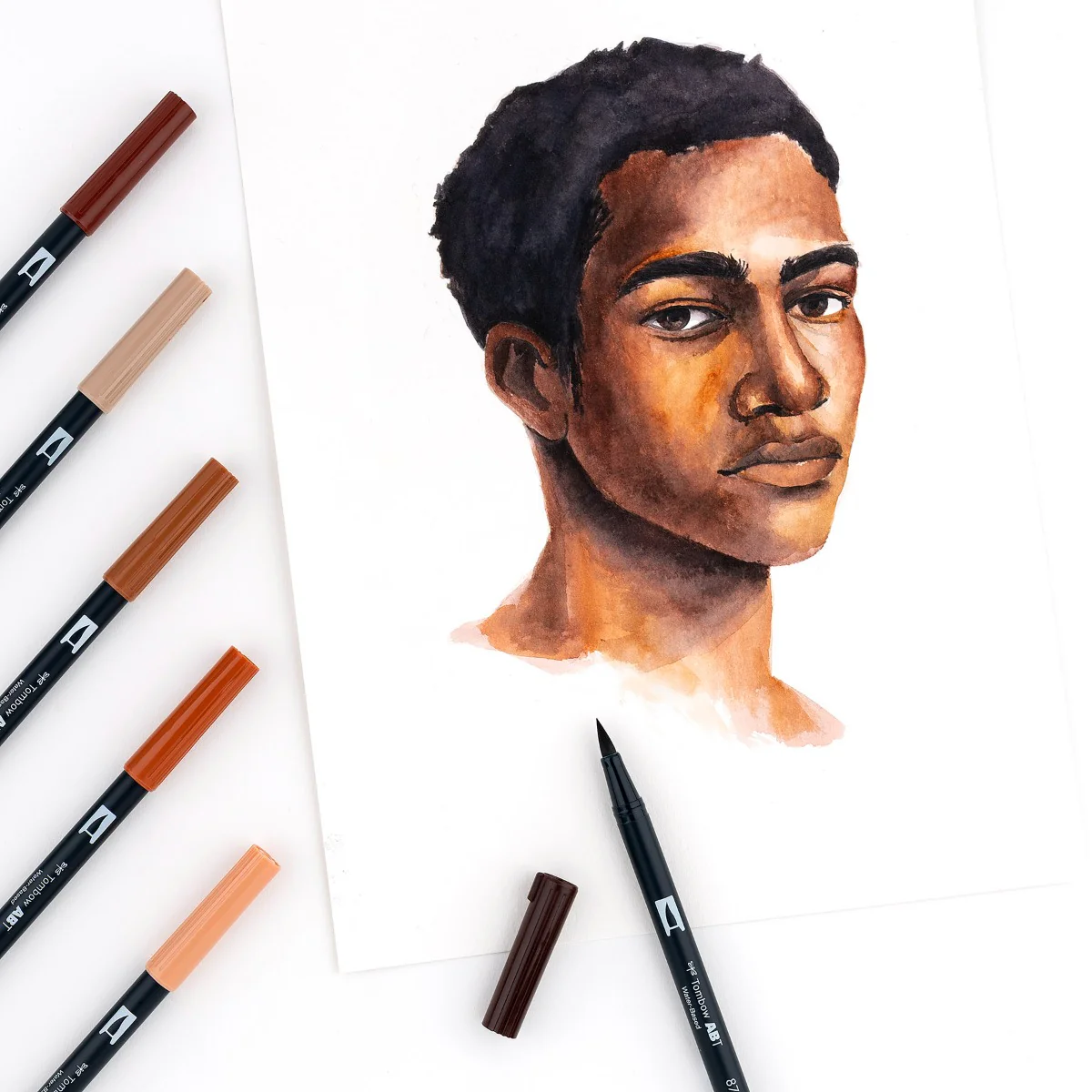 Dual Brush Pen Art Markers, Portrait, 10-Pack - Image 7