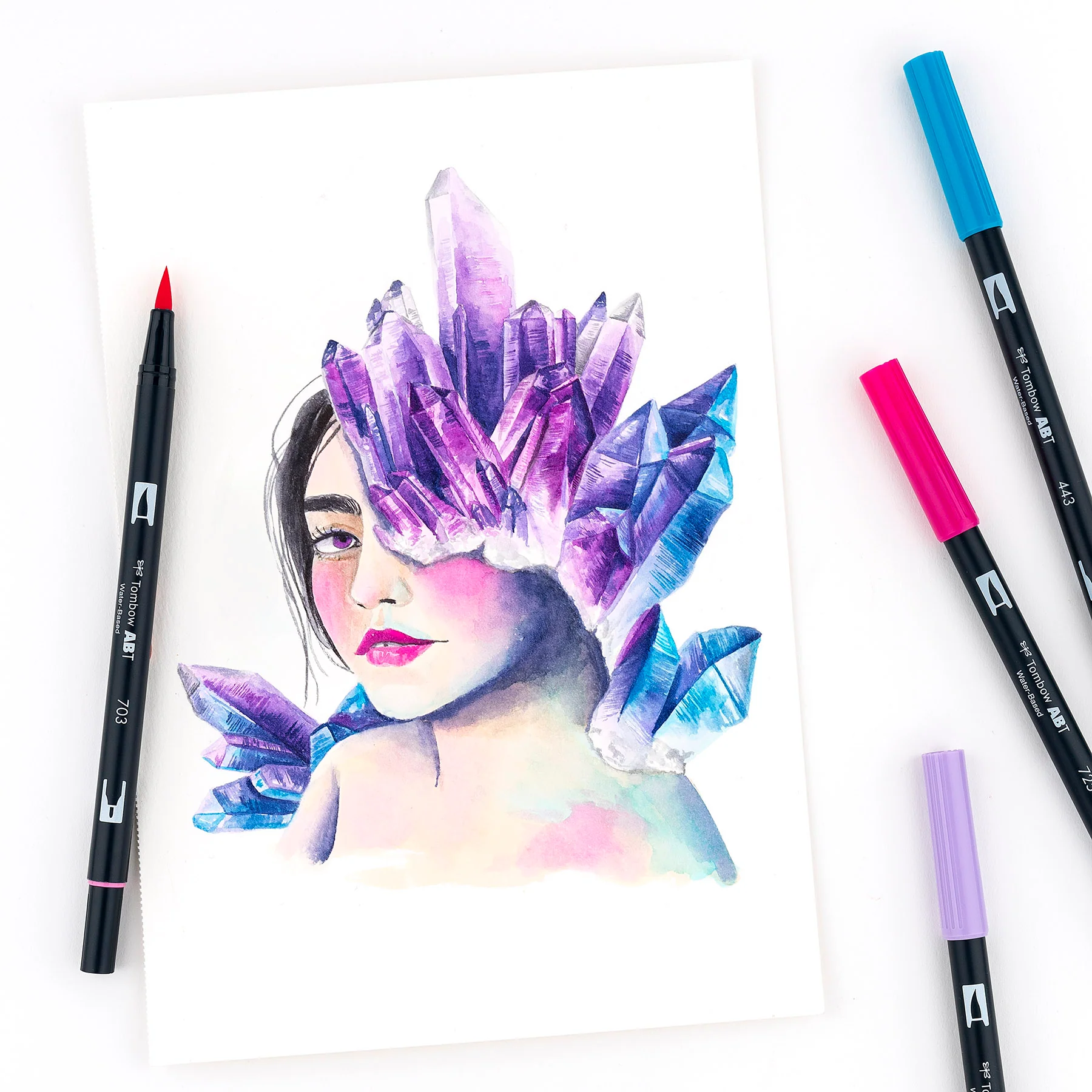 Dual Brush Pen Tabletop Display - Image 10