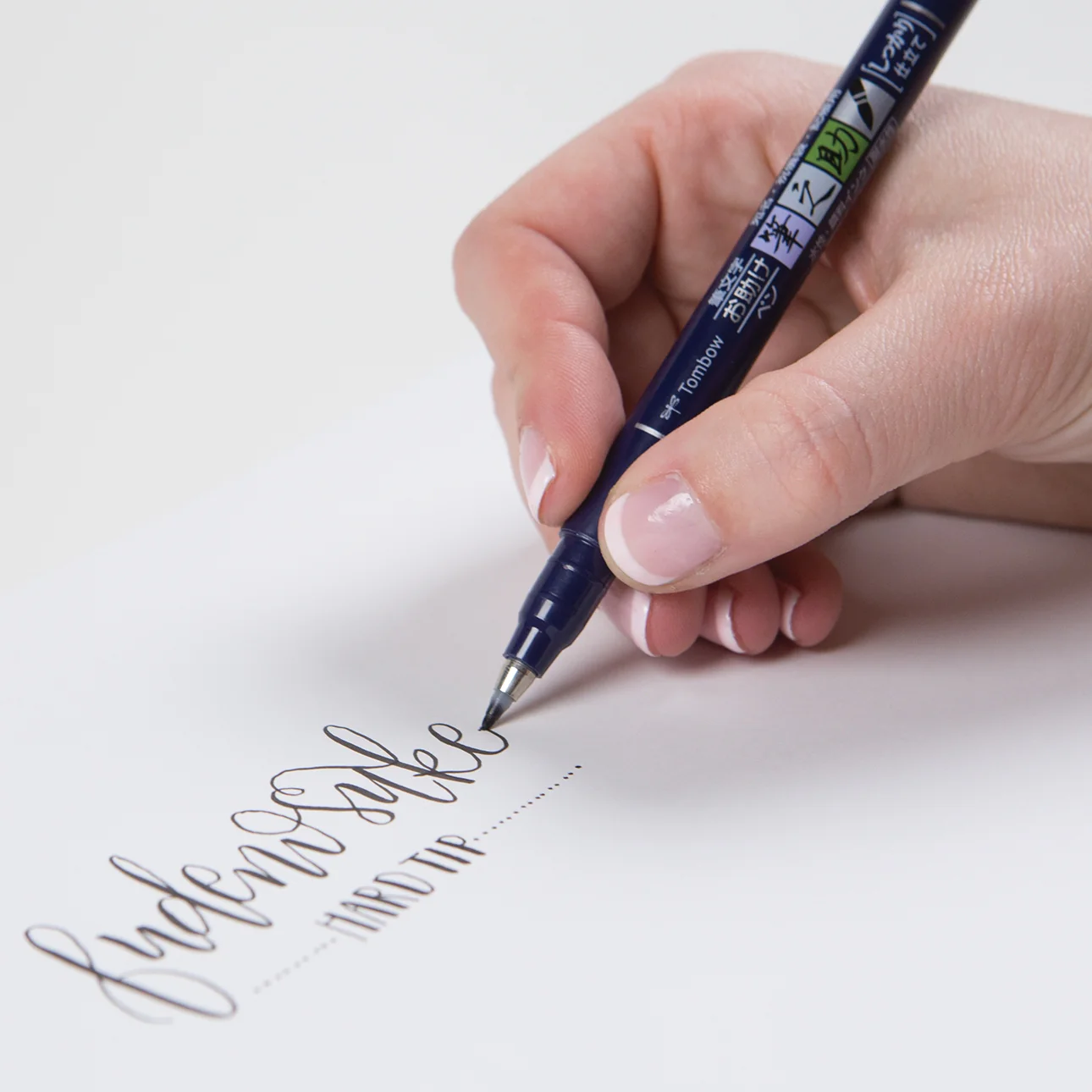 Fudenosuke Brush Pen, Hard Tip, Black - Image 7