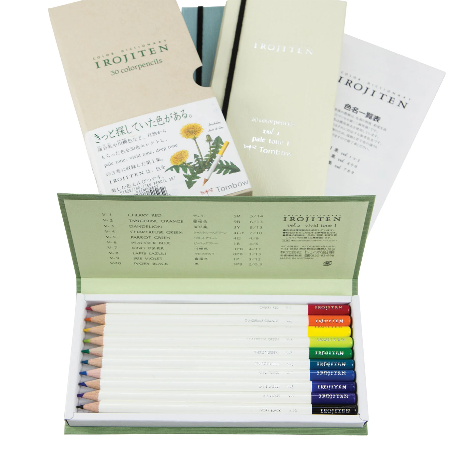 Irojiten Colored Pencils Dictionary, Rainforest - Image 3