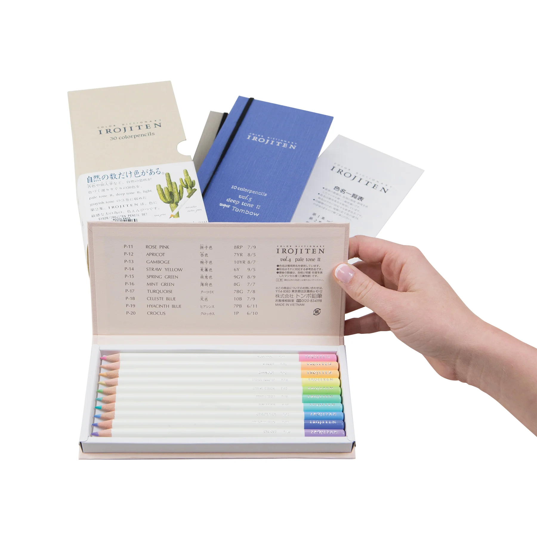 Irojiten Colored Pencils Dictionary, Woodlands - Image 4