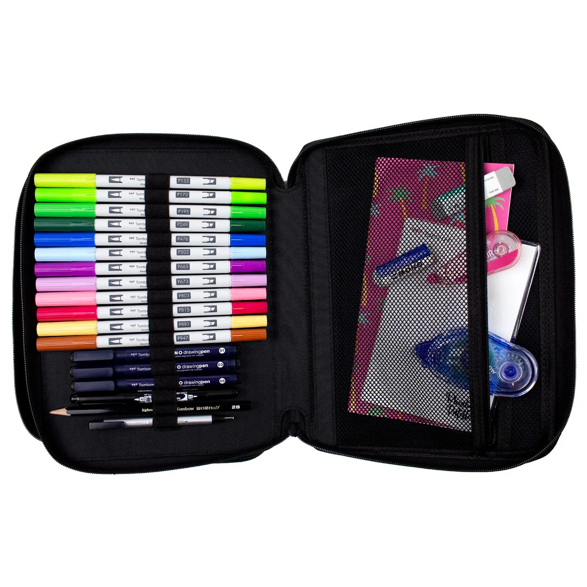 Tombow Zippered Marker Storage Case, Oyster - Image 6